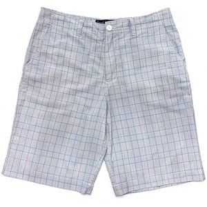 FOOT LOCKER Men’s Casual Flat Front Plaid Shorts Size 36